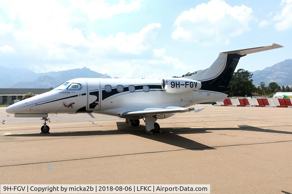 9H-FGV, 2010 Embraer EMB-500 Phenom 100 C/N 50000193, Parked