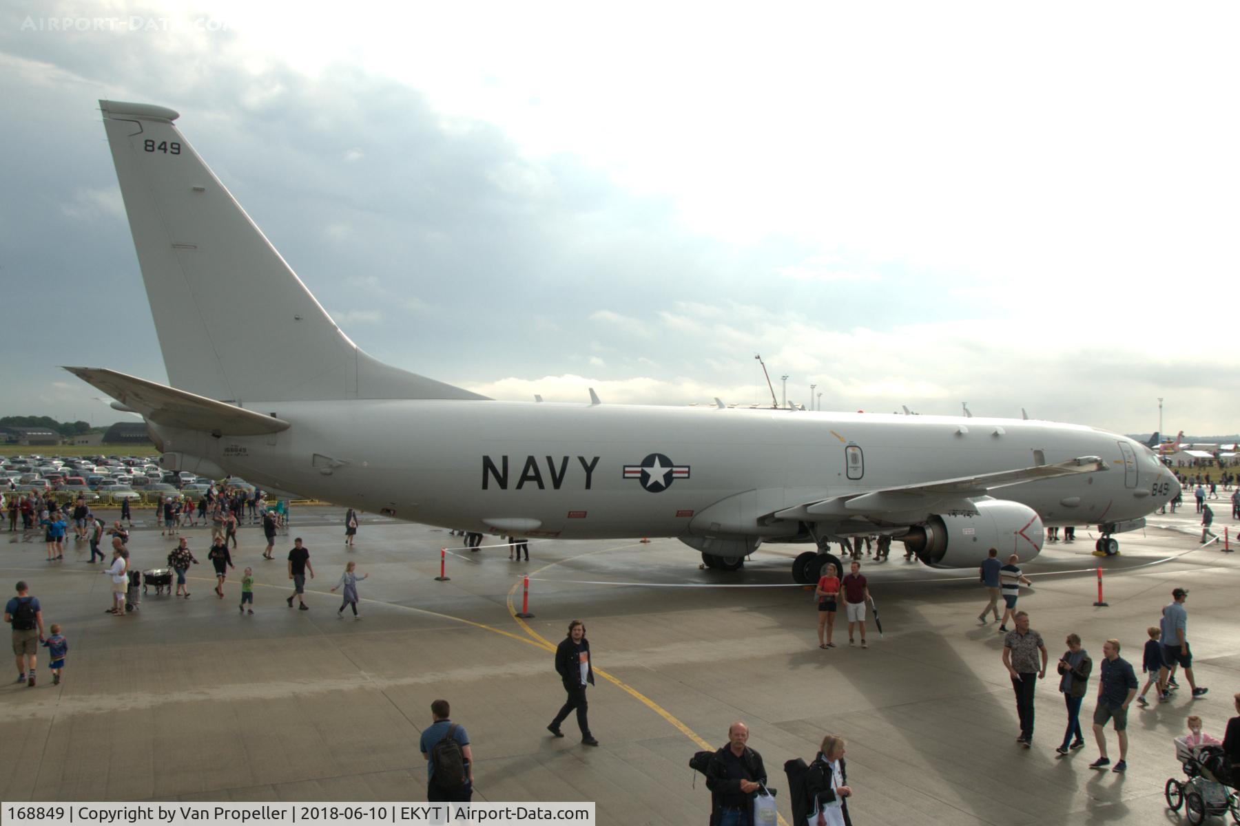 168849, Boeing P-8A Poseidon C/N 44141, U.S. Navy Boeing P-8A Poseidon at Aalborg air show 2018, Denmark