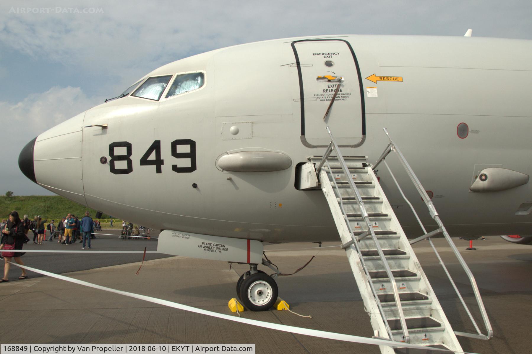 168849, Boeing P-8A Poseidon C/N 44141, U.S. Navy Boeing P-8A Poseidon at Aalborg air show 2018, Denmark