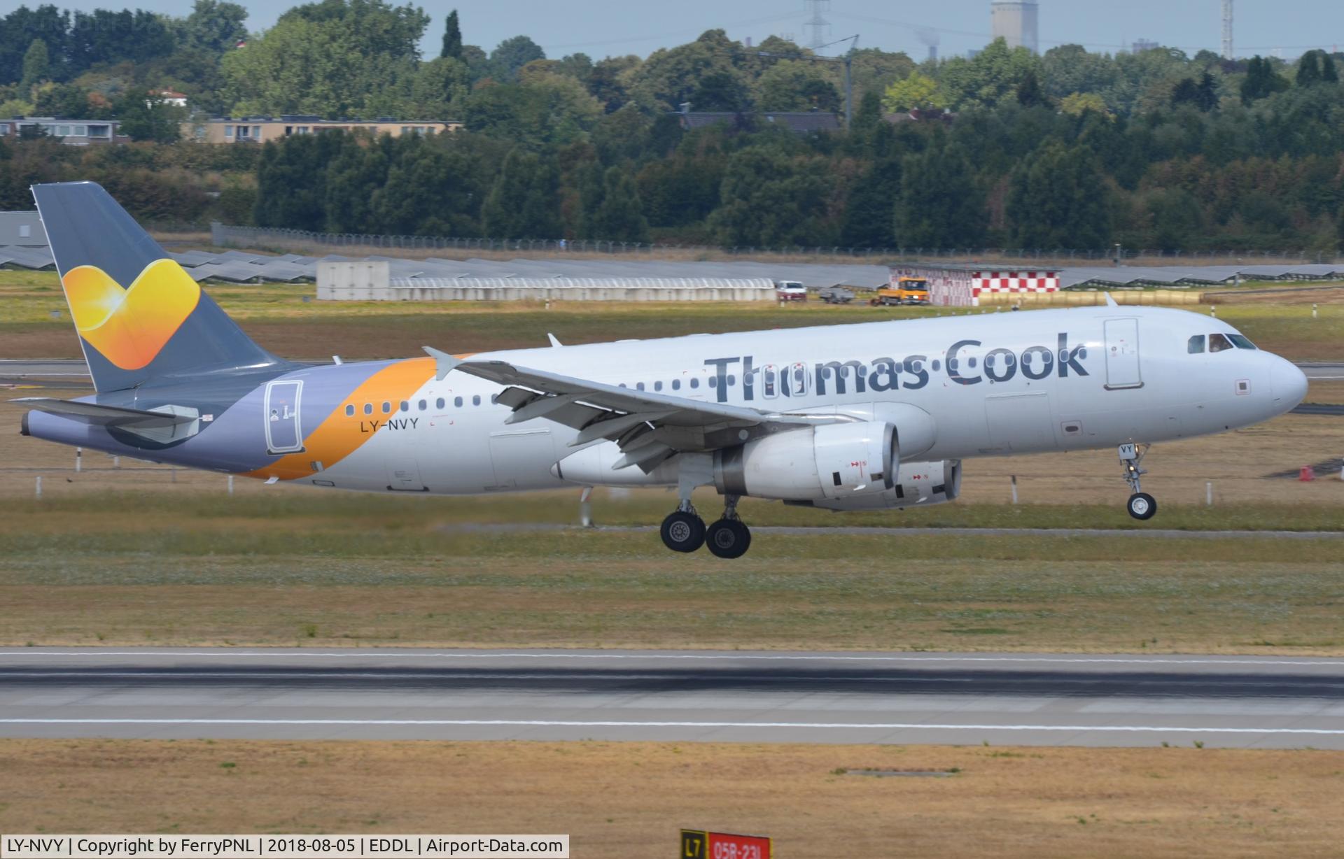 LY-NVY, 2002 Airbus A320-232 C/N 1909, Arrival of TCK A320 operating on behalf of Condor.