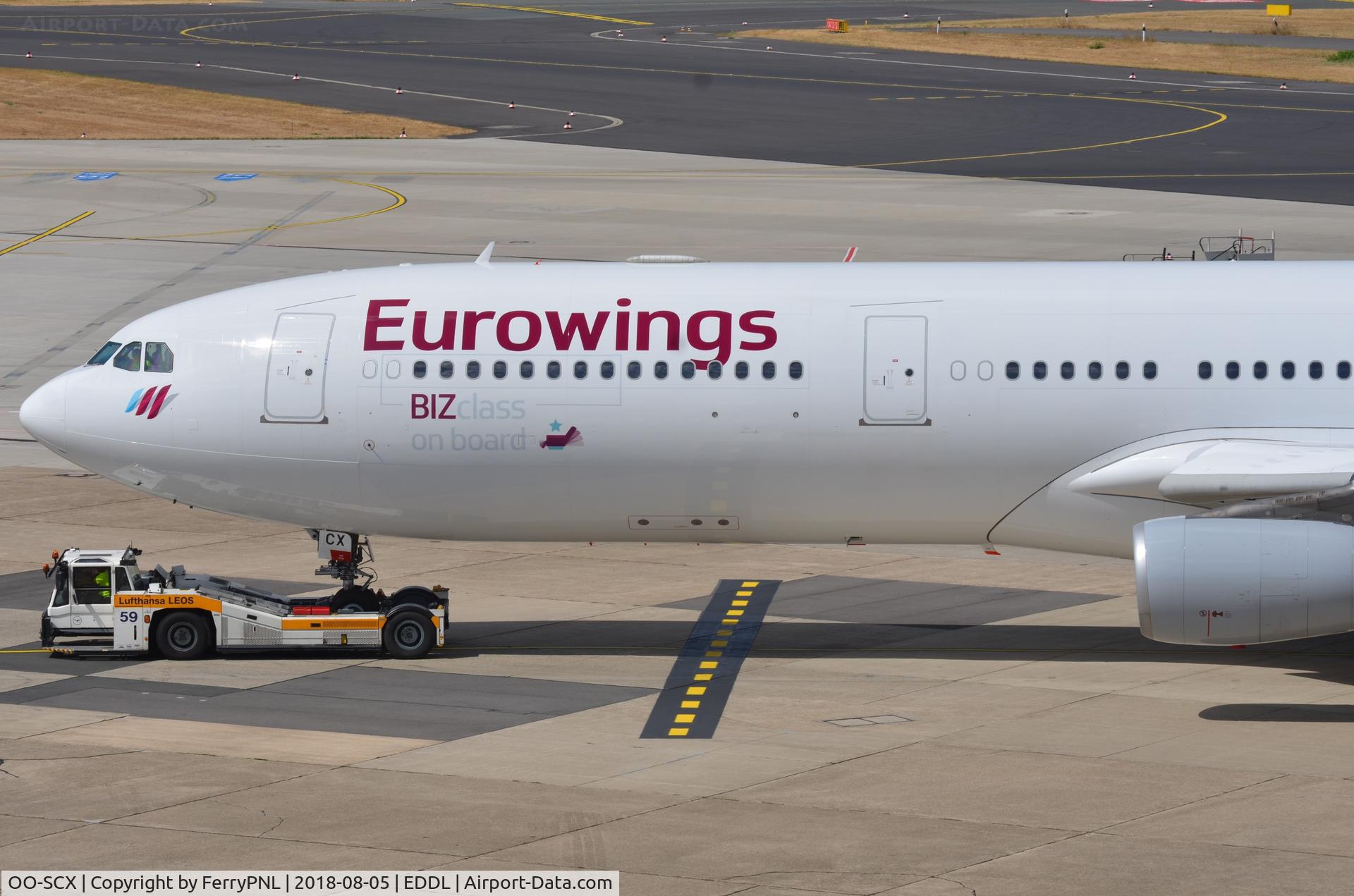 OO-SCX, 2000 Airbus A340-313X C/N 354, Nose section Eurowings A343