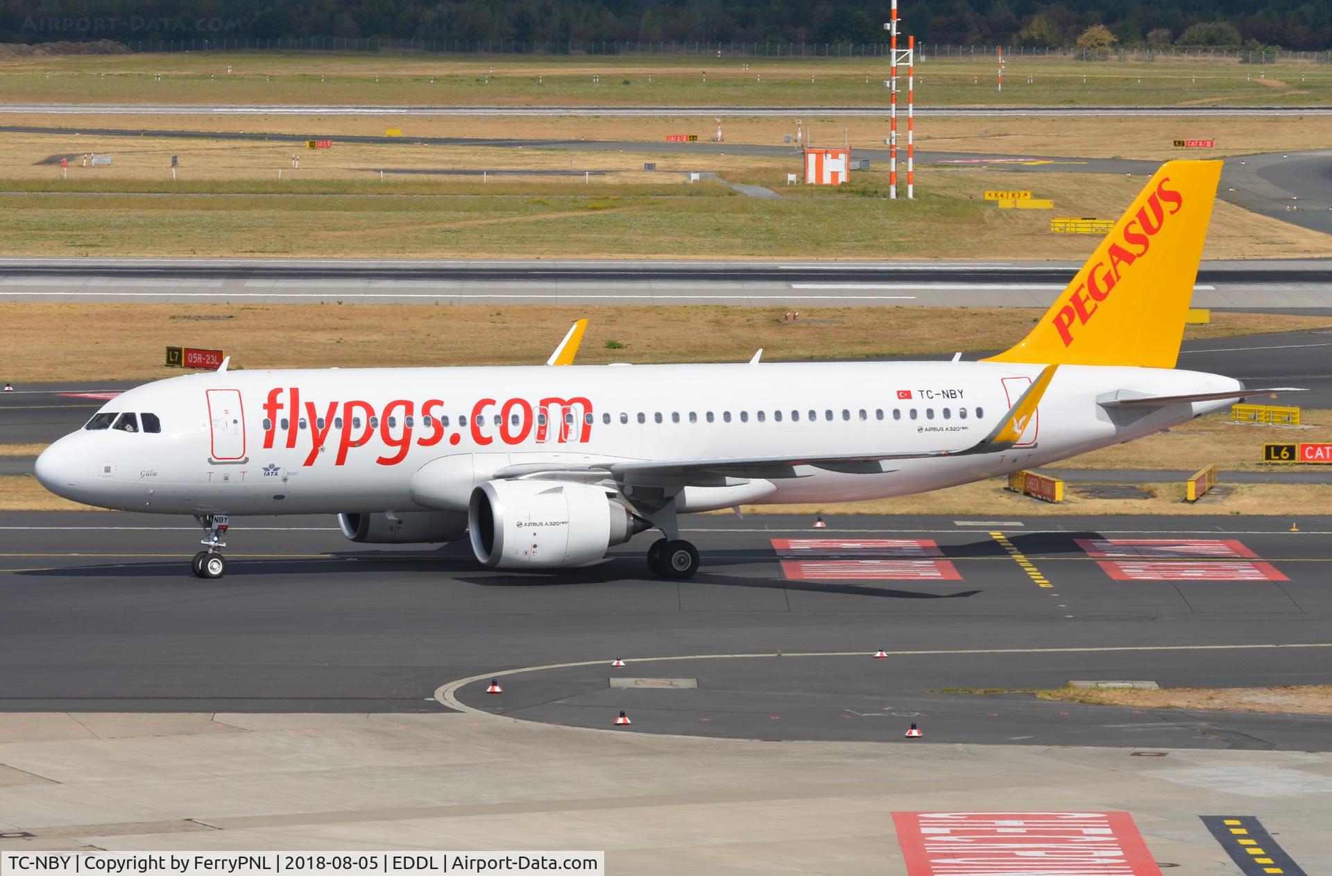 TC-NBY, 2018 Airbus A320-251N C/N 8292, Pegasus A320N taxying to its gate