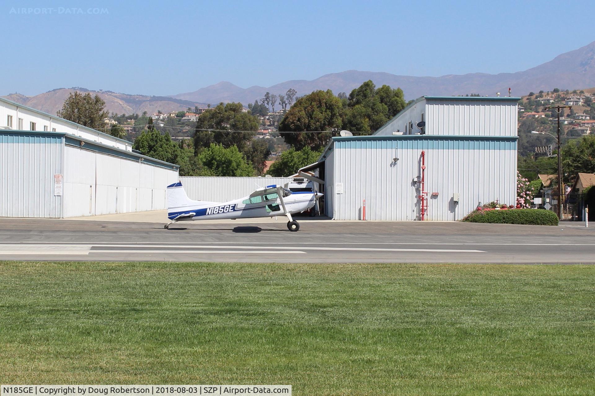 N185GE, 1976 Cessna A185F Skywagon 185 C/N 18503045, 1976 Cessna A185F SKYWAGON, Continental IO-520 285 Hp, rolled out from hangar-will fly today