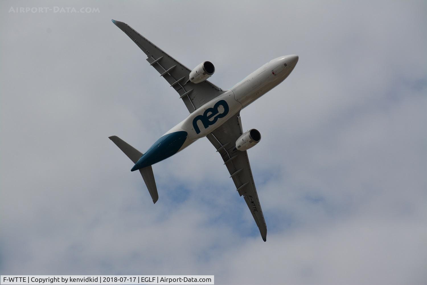 F-WTTE, 2017 Airbus A330-941N C/N 1812, Displaying at FIA 2018.