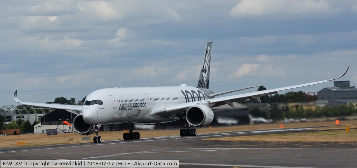 F-WLXV, 2016 Airbus A350-1041 C/N 0065, Displaying at FIA 2018.