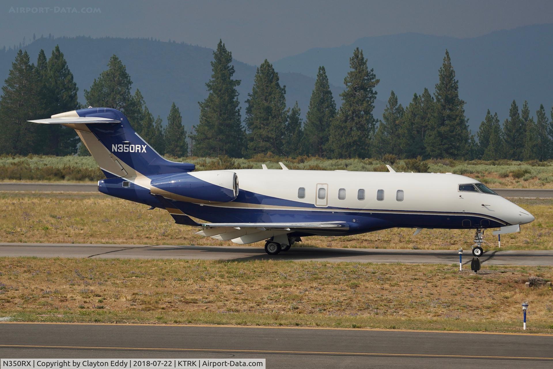 N350RX, 2015 Bombardier BD-100-1A10 C/N 20582, Truckee Airport California 2018.