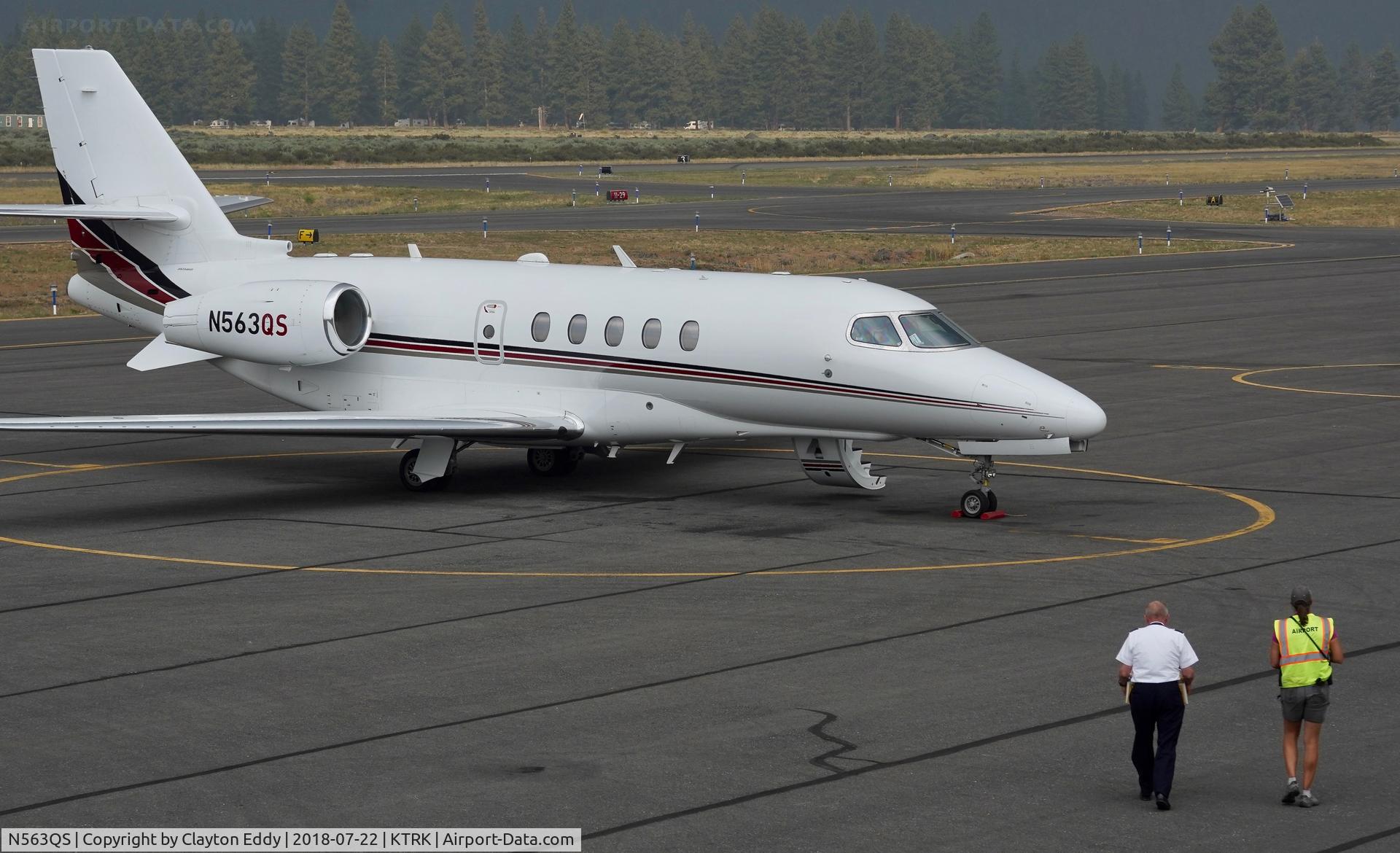 N563QS, 2017 Cessna 680A Citation Latitude C/N 680A-0113, Truckee Airport California 2018.