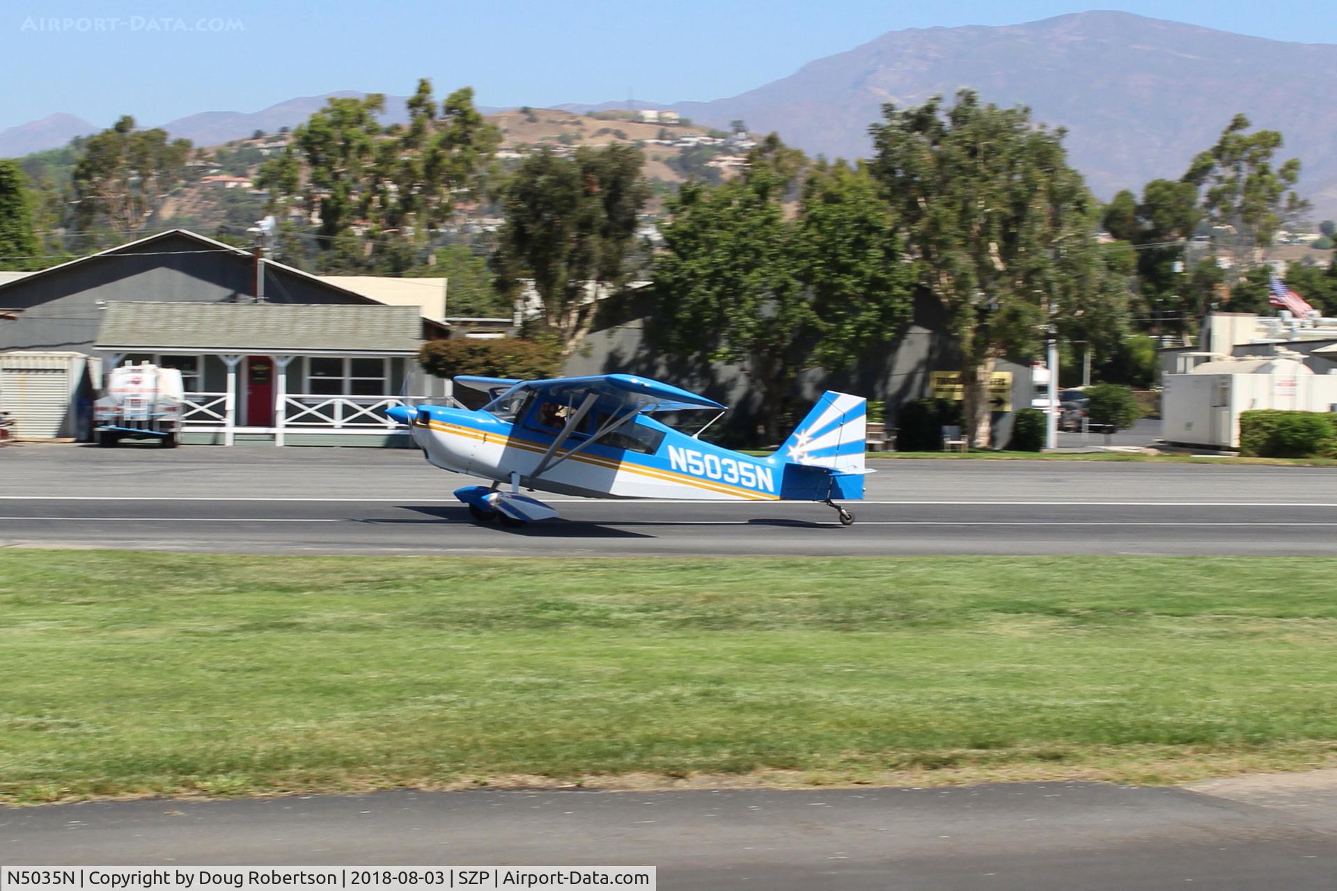 N5035N, 1978 Bellanca 8KCAB Decathlon C/N 470-79, 1978 Bellanca 8KCAB DECATHLON, Lycoming AEIO-320 150 Hp, landing roll Rwy 22