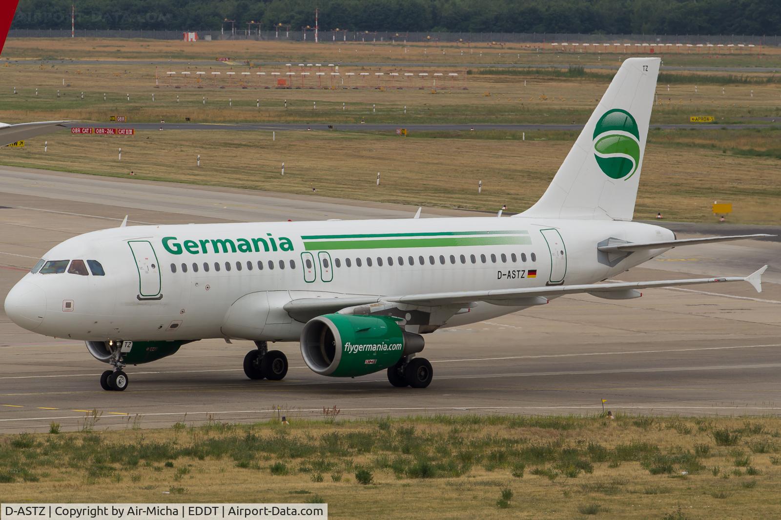 D-ASTZ, 2007 Airbus A319-112 C/N 3019, Germania
