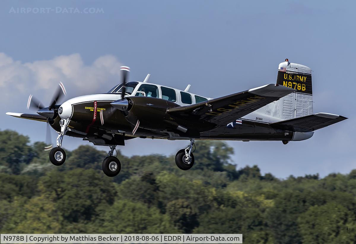 N978B, 1961 Beech D50E Twin Bonanza C/N DH-314, N978B