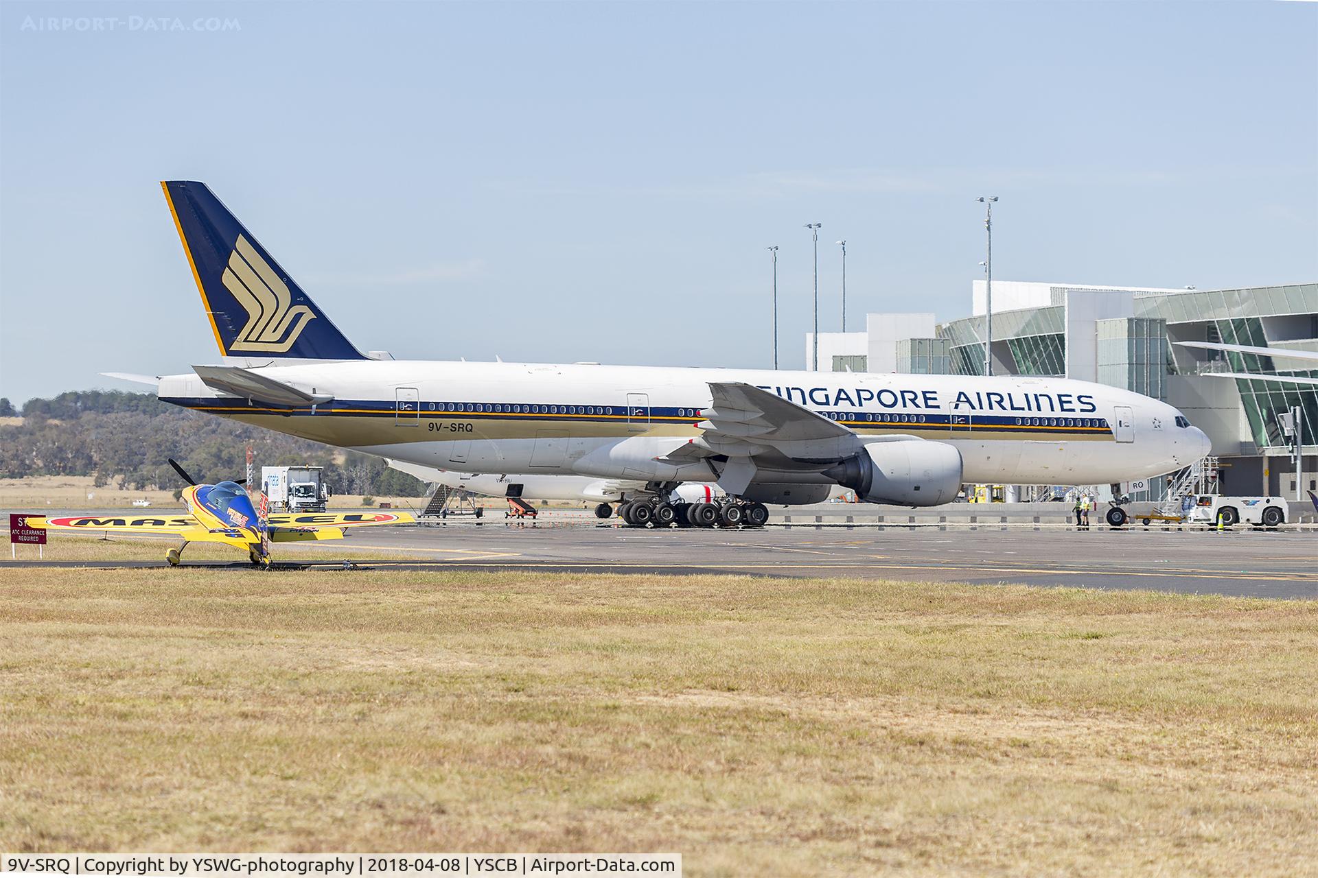 9V-SRQ, 2003 Boeing 777-212/ER C/N 33371, Singapore Airlines (9V-SRQ) Boeing 777-212(ER) at Canberra Airport
