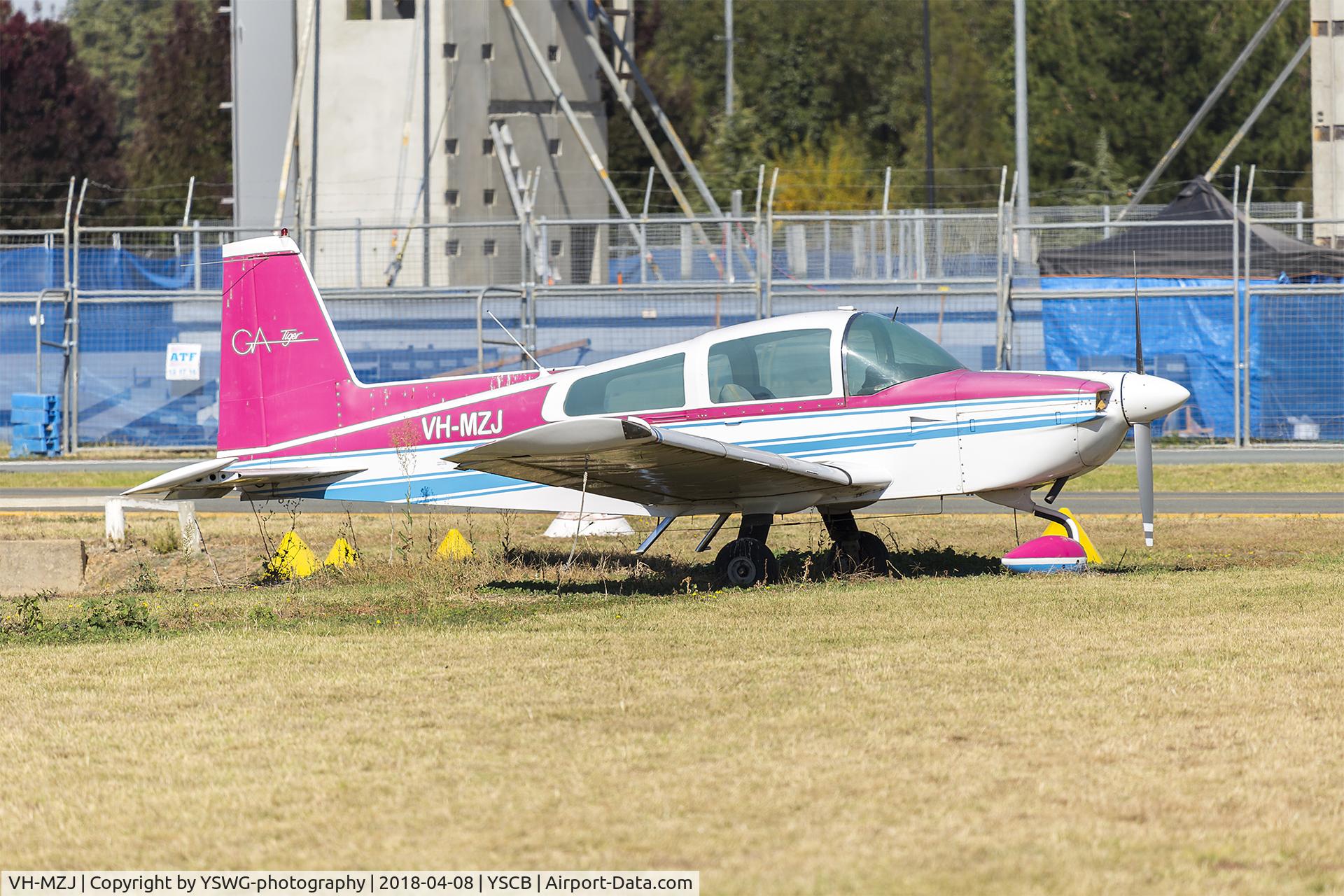 VH-MZJ, 1979 Gulfstream American AA-5B Tiger C/N AA5B-1174, Grumman American AA5B Tiger (VH-MZJ) at Canberra Airport