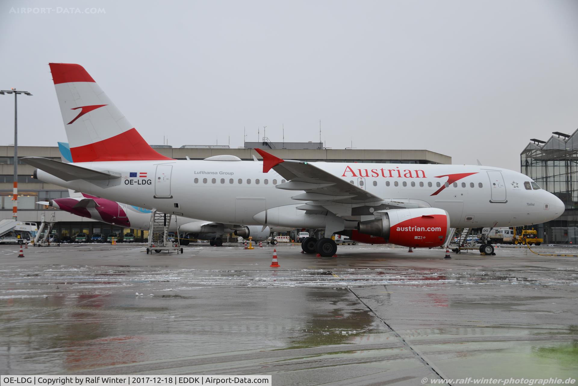 OE-LDG, 2006 Airbus A319-112 C/N 2652, Airbus A319-112 - OS AUA Austrian Airlines 'Tbilisi' - 2652 - OE-LDG - 18.12.2017 - CGN