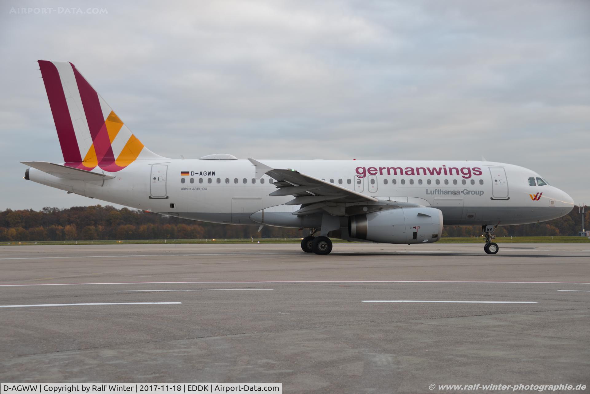 D-AGWW, 2013 Airbus A319-132 C/N 5535, Airbus A319-132 - 4U GWI Germanwings - 5535 - D-AGWW - 18.11.2017 - CGN