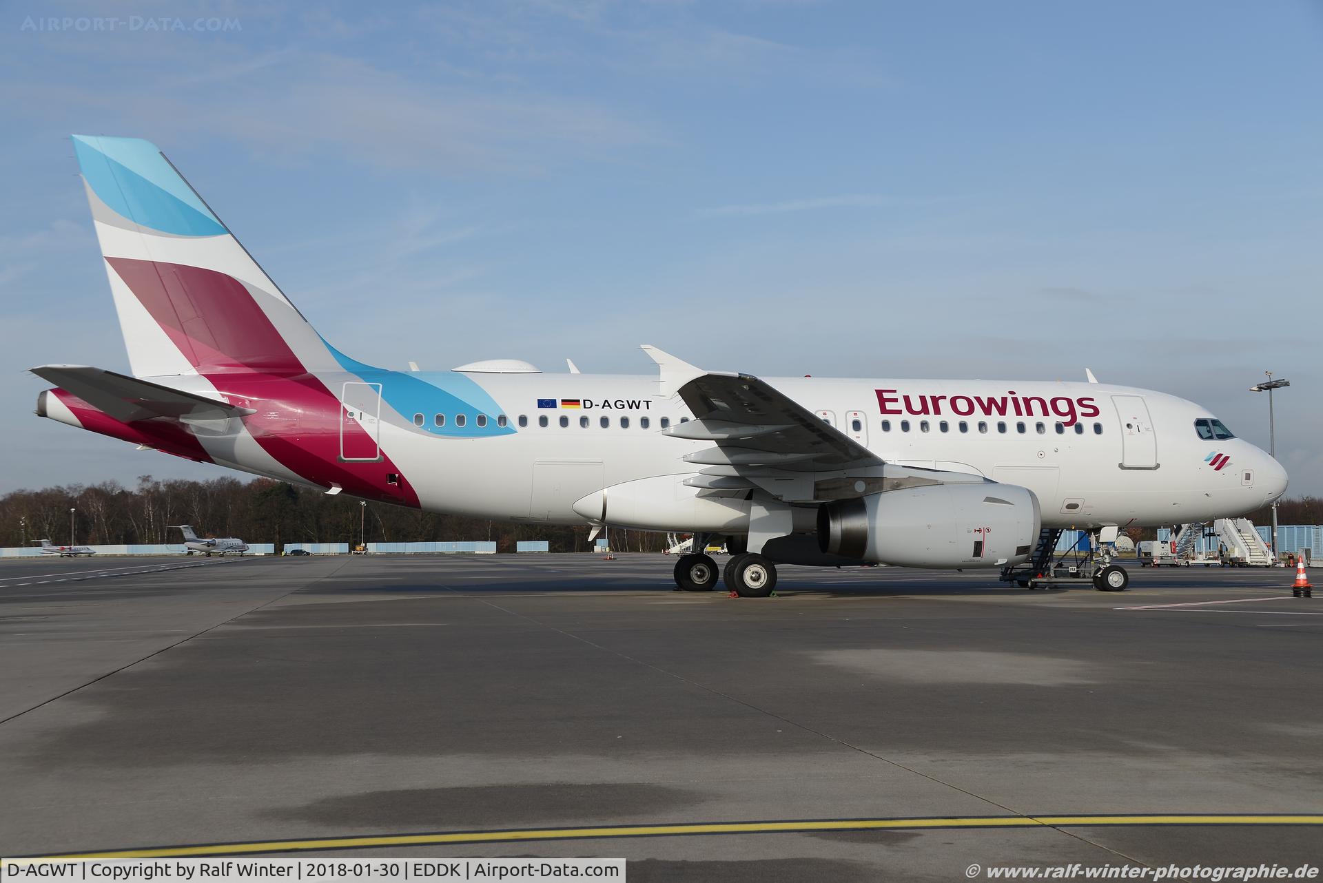 D-AGWT, 2012 Airbus A319-132 C/N 5043, Airbus A319-132 - EW EWG Eurowings ex Germanwings - 5043 - D-AGWT - 30.01.2018 - CGN