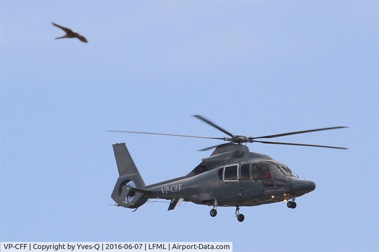VP-CFF, Eurocopter EC-155B-1 C/N 6988, Eurocopter EC-155B-1, Short approach Rwy 31R, Marseille-Provence Airport (LFML-MRS)