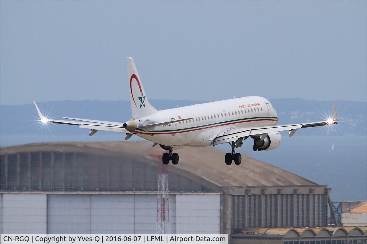 CN-RGQ, 2014 Embraer 190AR (ERJ-190-100IGW) C/N 19000682, Embraer ERJ 190-100 IGW, On final Rwy 31R, Marseille-Provence Airport (LFML-MRS)