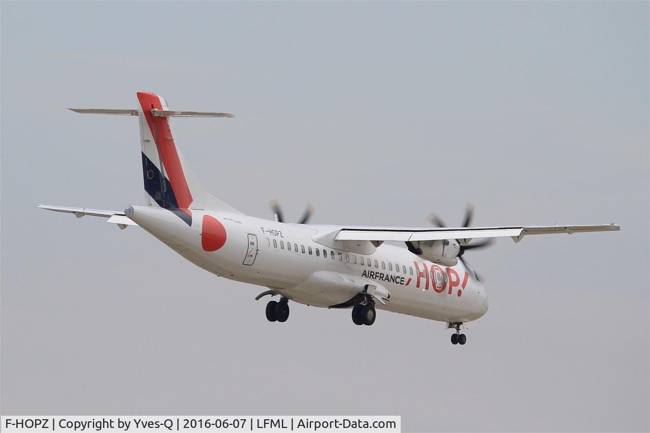 F-HOPZ, 2015 ATR 72-600 (72-212A) C/N 1265, ATR 72-600, On final Rwy 32R, Marseille-Provence Airport (LFML-MRS)
