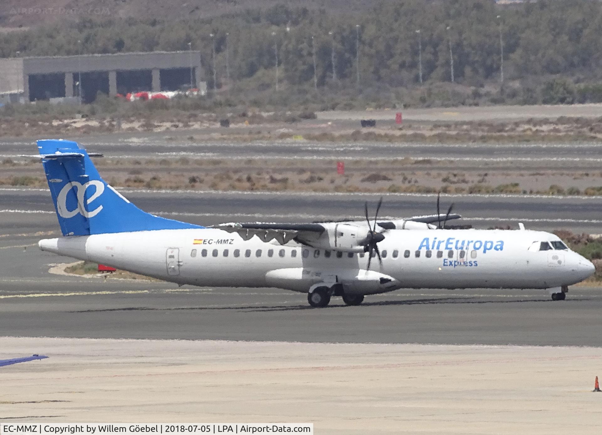 EC-MMZ, 2009 ATR 72-212A C/N 846, Taxi to runway of LPA