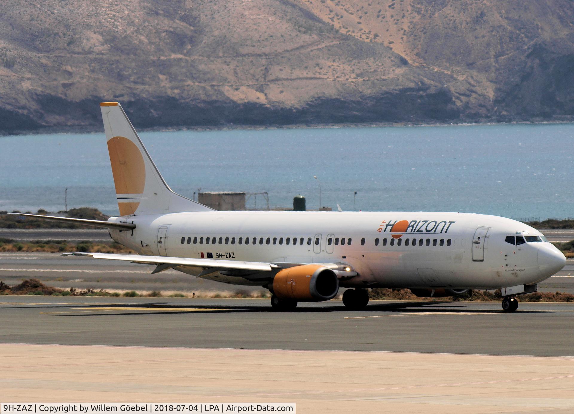9H-ZAZ, 1991 Boeing 737-436 C/N 25349, Taxi to runway of LPA