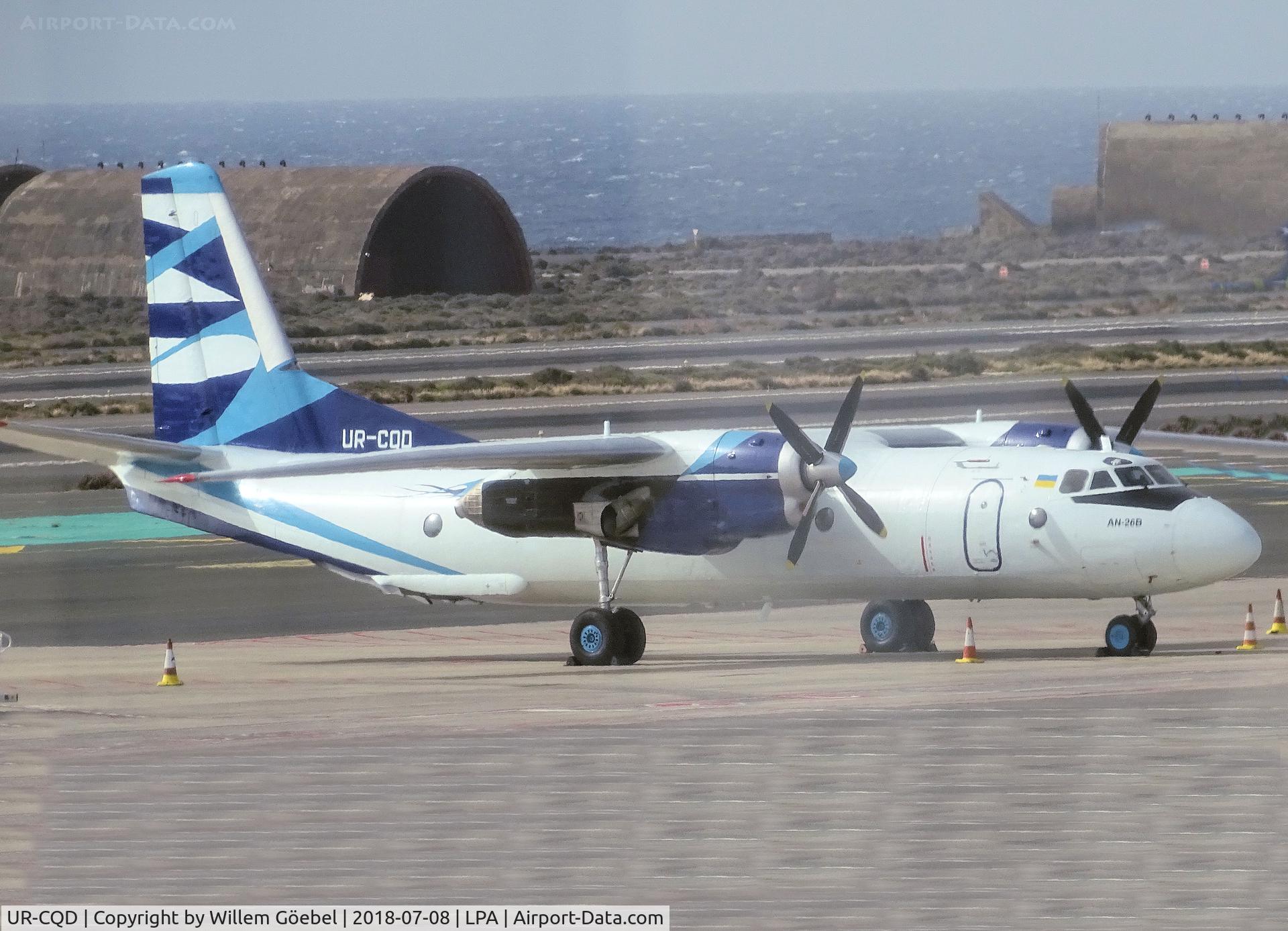 UR-CQD, 1980 Antonov An-26B C/N 10101, Parking on the platform of LPA