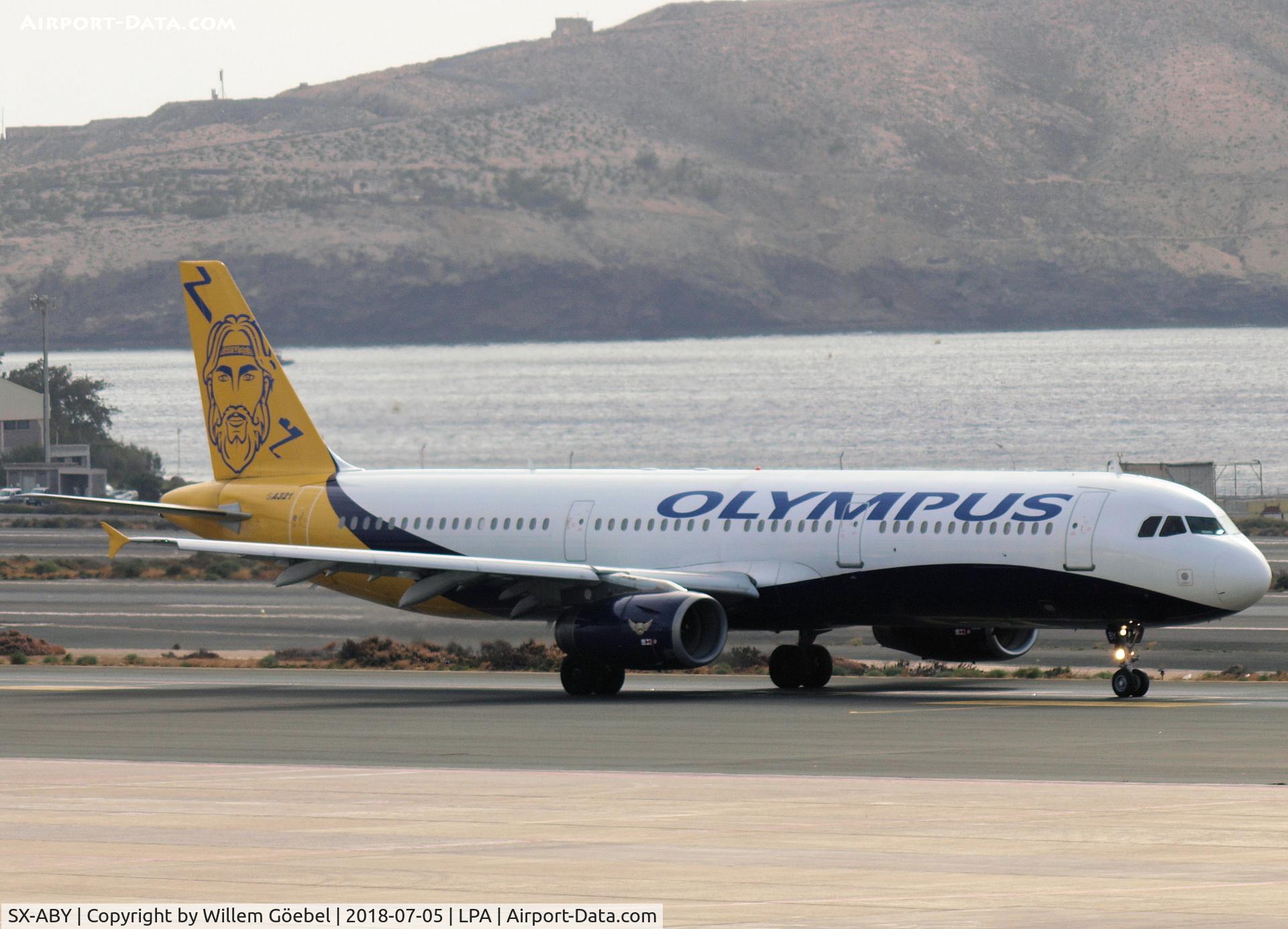 SX-ABY, 1999 Airbus A321-231 C/N 983, Taxi to runway of LPA