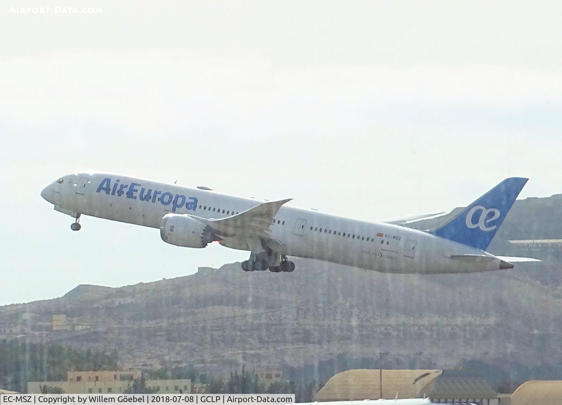 EC-MSZ, 2018 Boeing 787-9 Dreamliner C/N 62171, Take off from LPA