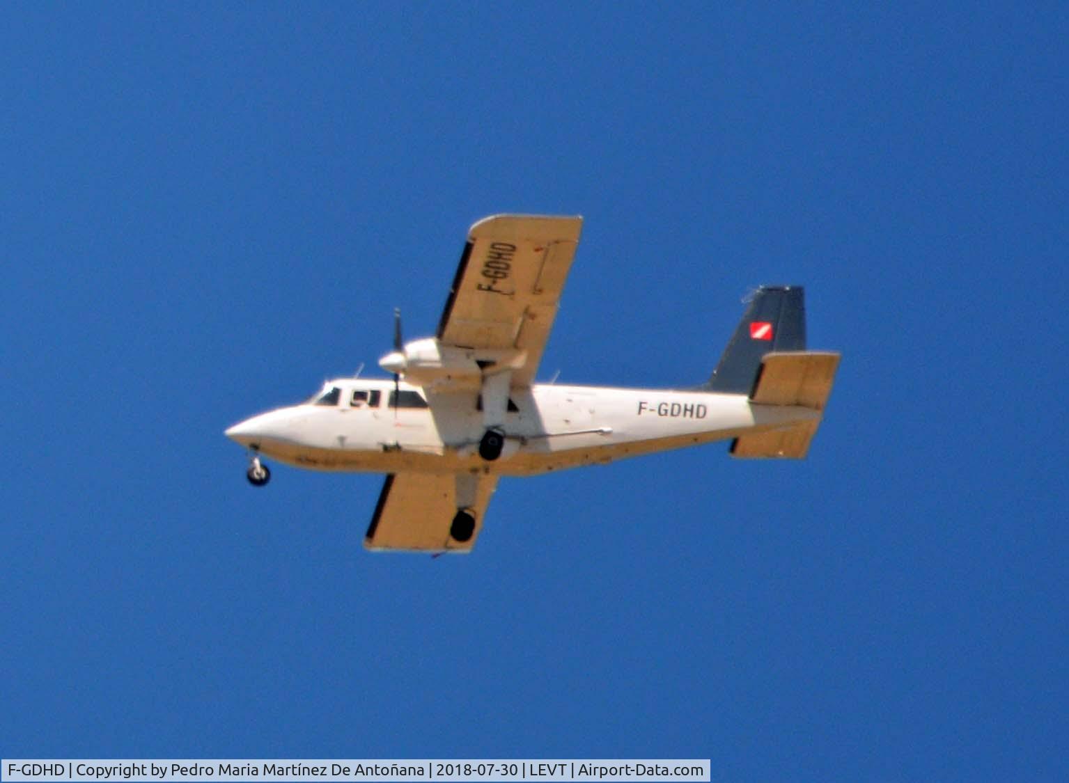 F-GDHD, 1977 Britten-Norman BN-2A-9 Islander C/N 591, Foronda - Vitoria-Gasteiz - Euskadi - España