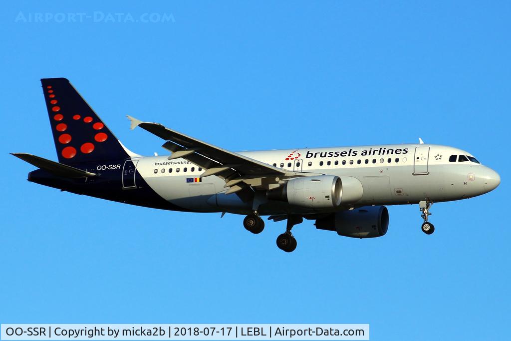 OO-SSR, 2010 Airbus A319-112 C/N 4275, Landing