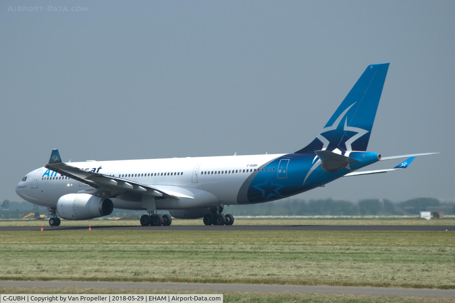C-GUBH, 2002 Airbus A330-243 C/N 455, Air Transat Airbus A330-243 at Schiphol airport, the Netherlands