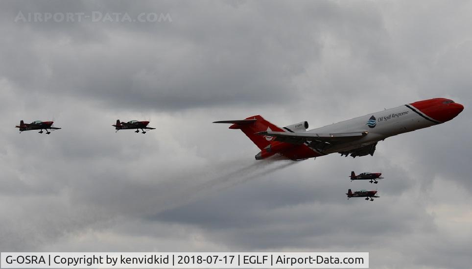 G-OSRA, 1984 Boeing 727-2S2F C/N 22938, Displaying with the Blades at FIA 2018.
