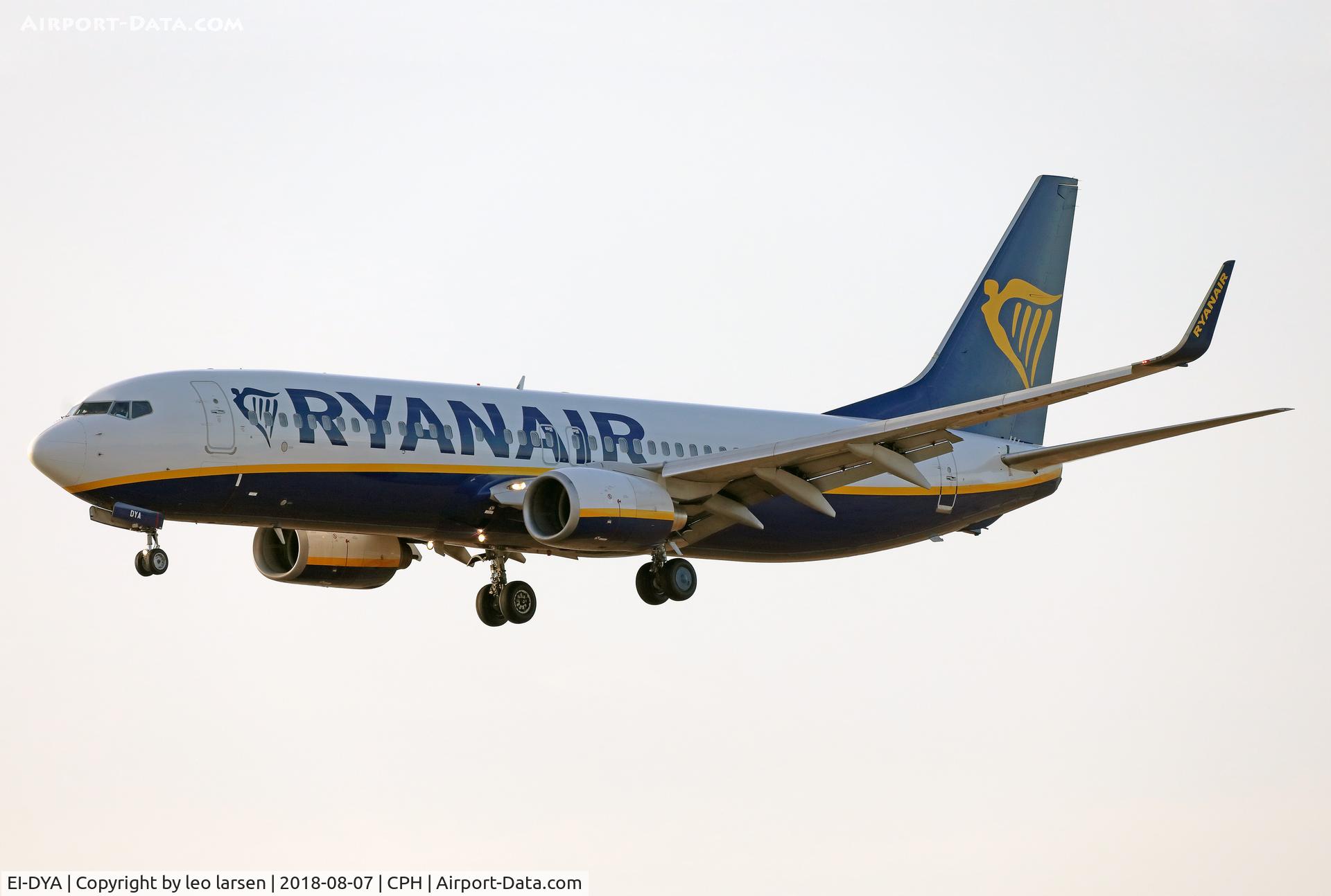EI-DYA, 2008 Boeing 737-8AS C/N 33631, Copenhagen 7.8.2018