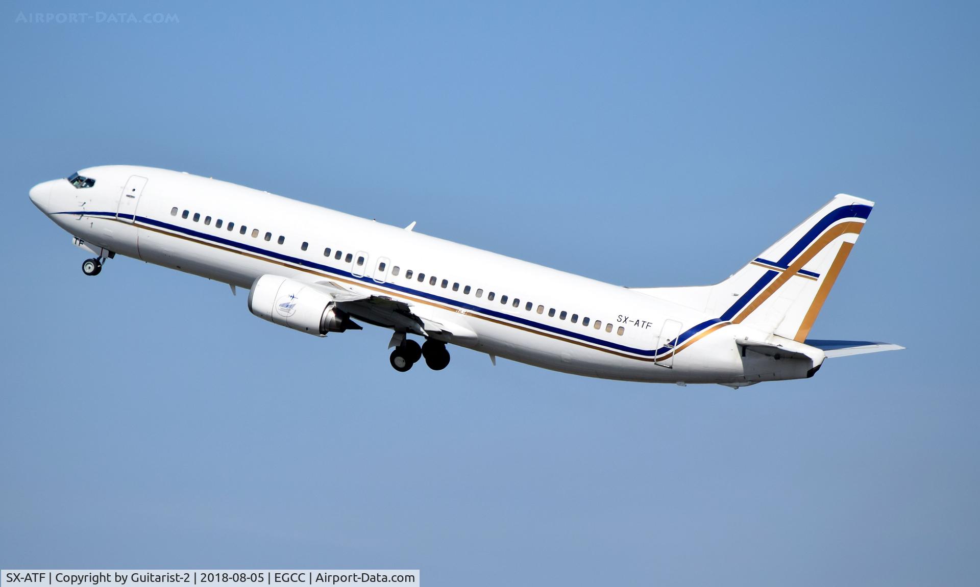 SX-ATF, 1992 Boeing 737-406 C/N 25423, At Manchester