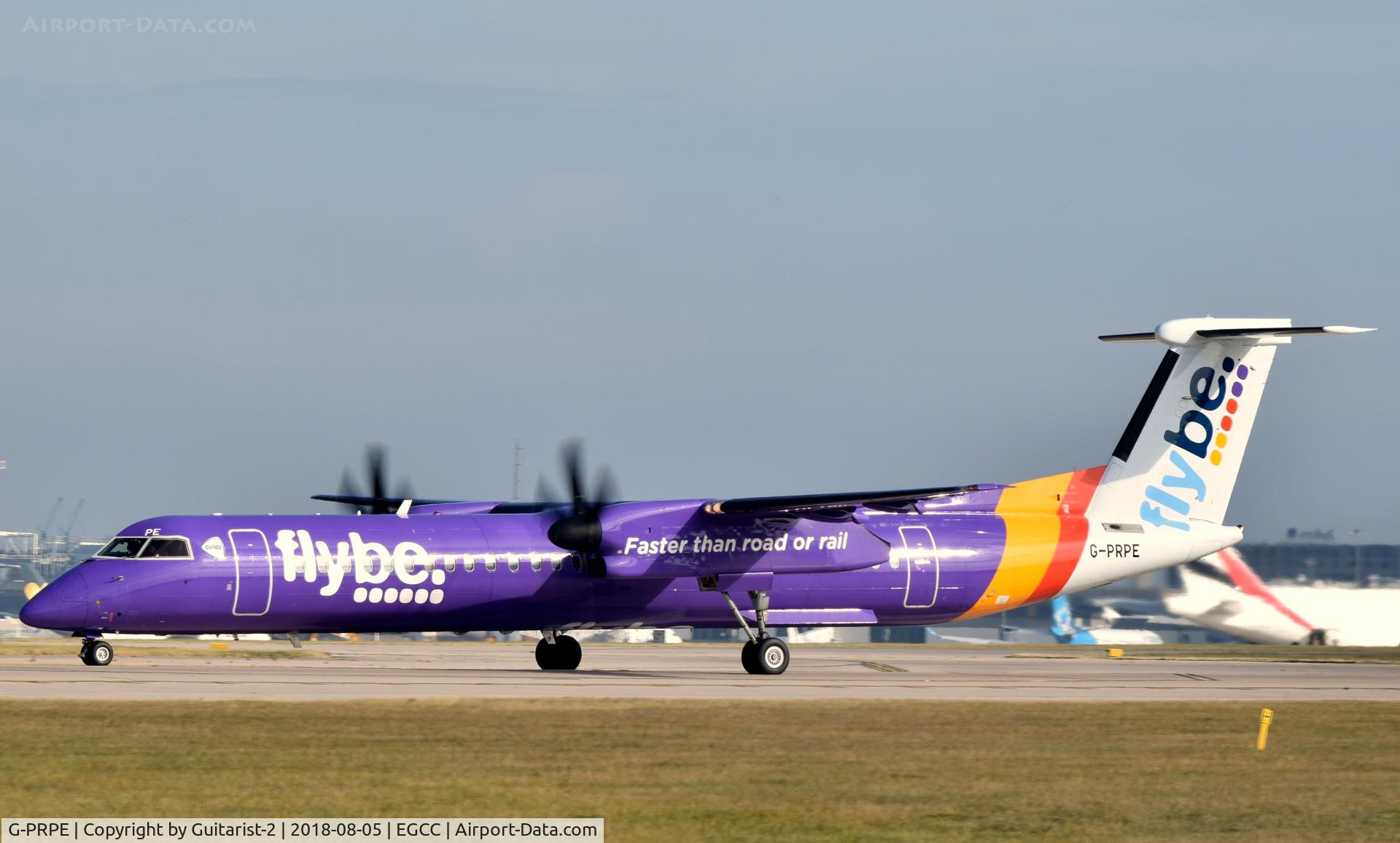 G-PRPE, 2008 De Havilland Canada DHC-8-402Q Dash 8 Dash 8 C/N 4209, At Manchester