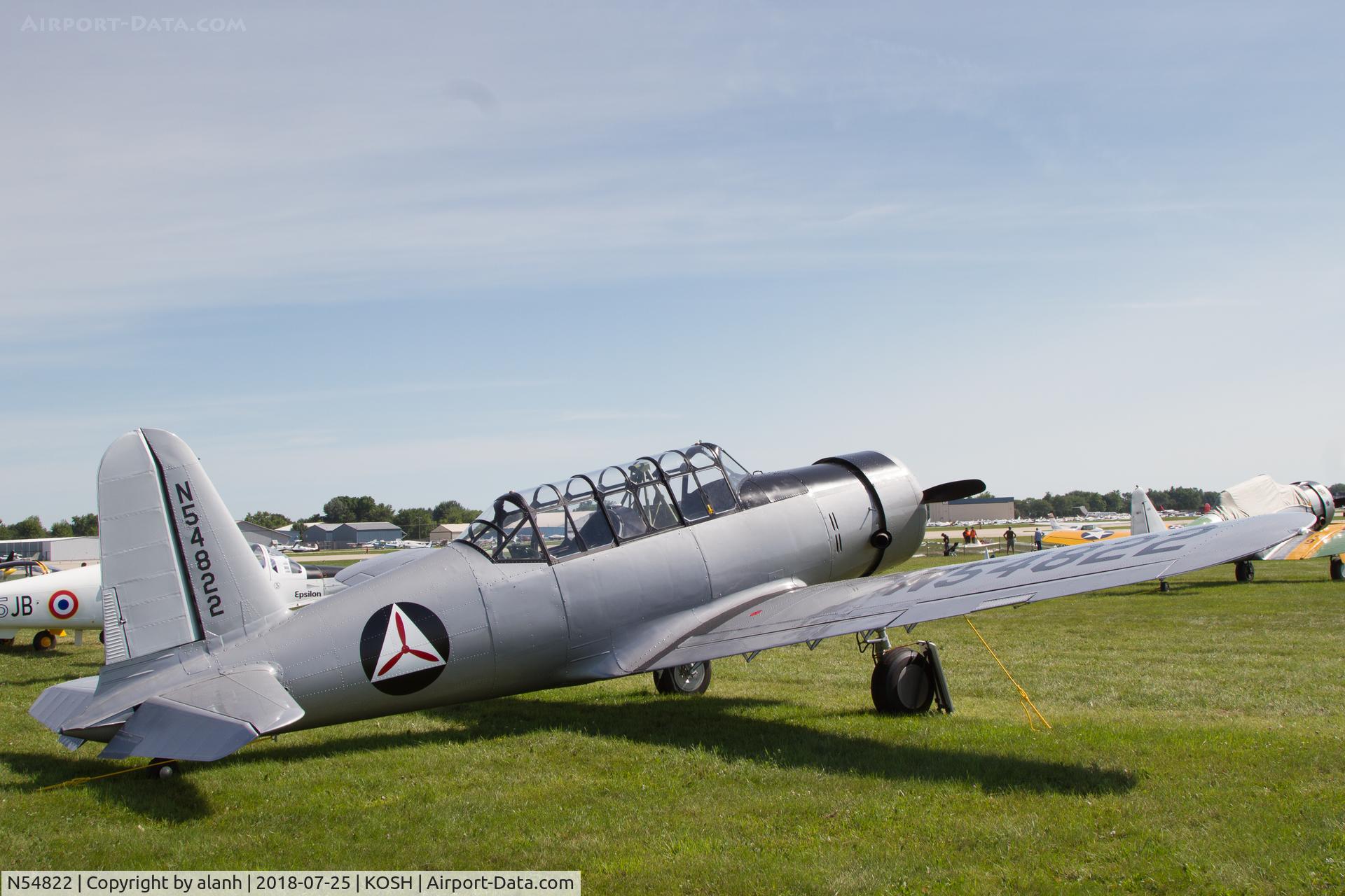 N54822, 1944 Convair BT-13B C/N 79-947, At AirVenture 2018