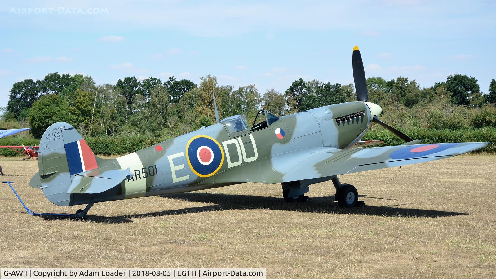 G-AWII, 1942 Supermarine 349 Spitfire LF.Vc C/N WASP/20/223, 