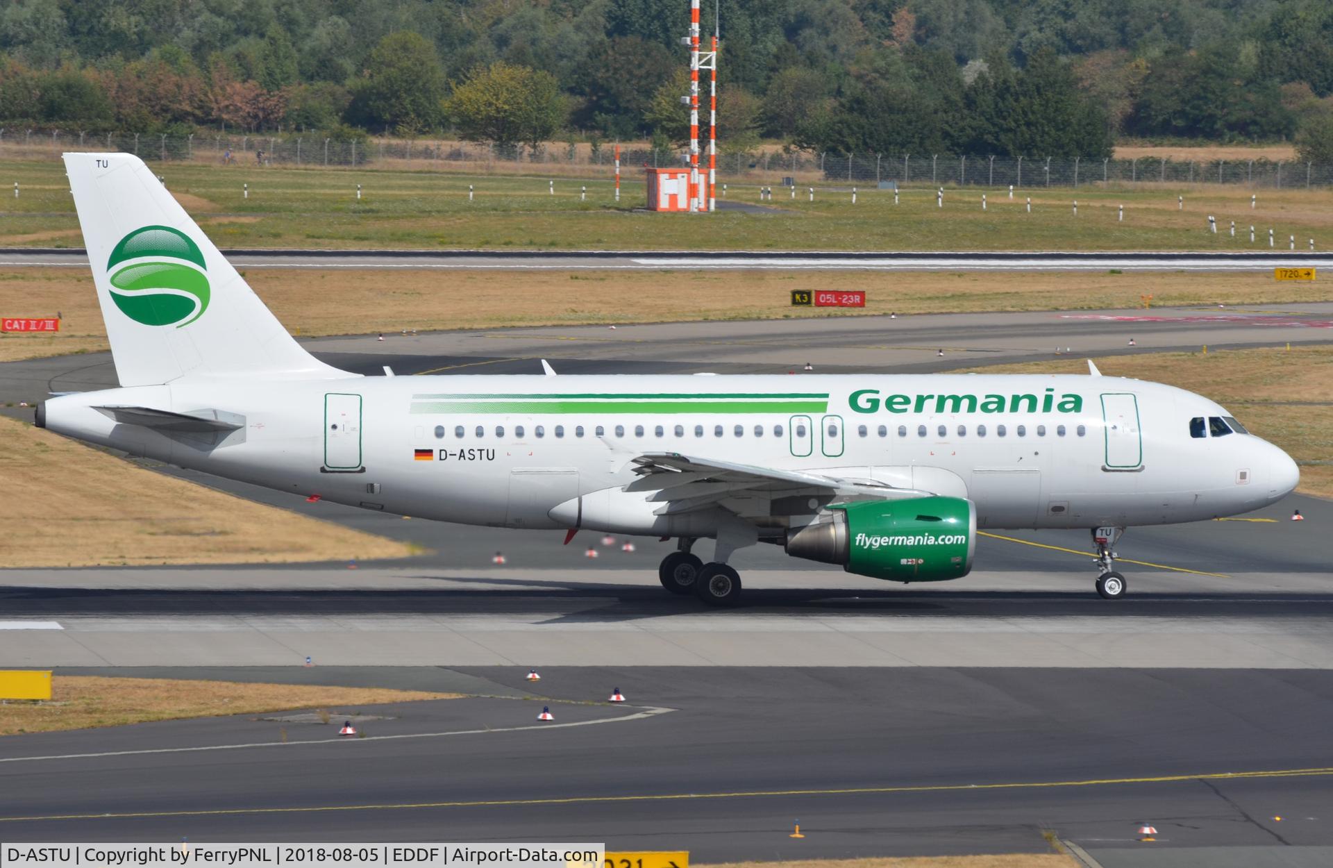 D-ASTU, 2008 Airbus A319-112 C/N 3533, Germania A319 departing