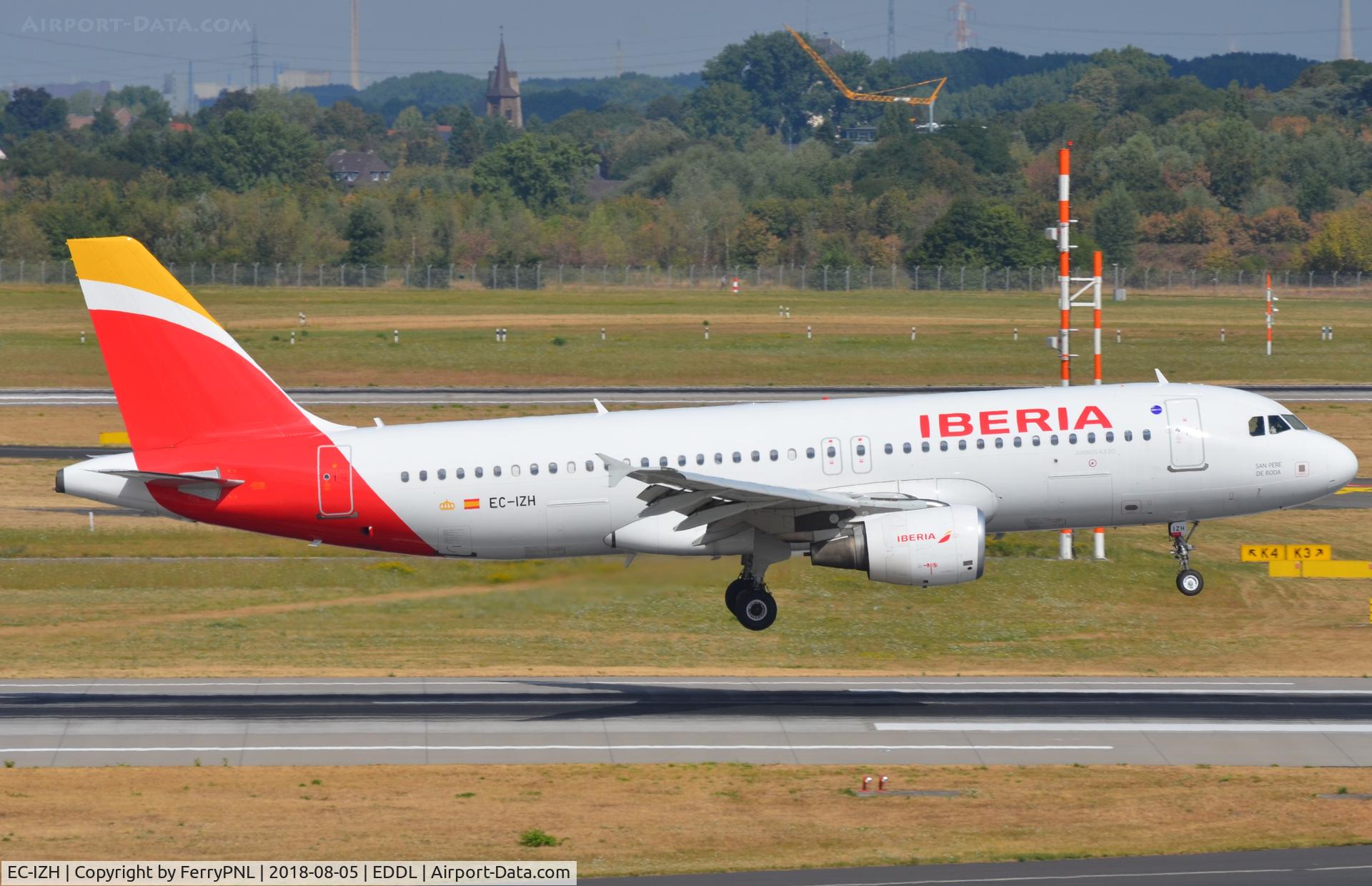 EC-IZH, 2004 Airbus A320-214 C/N 2225, Arrival of Iberia A320
