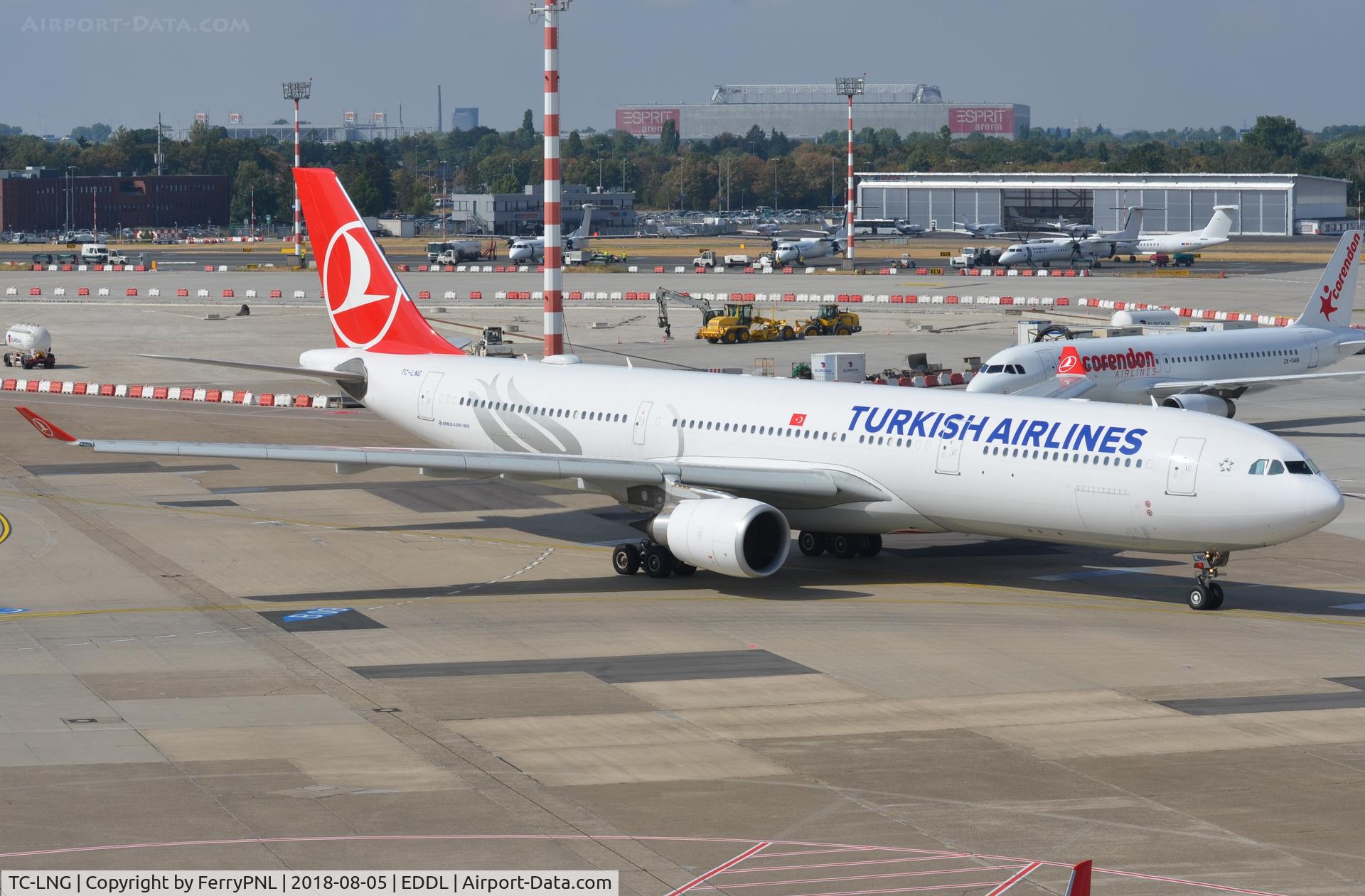 TC-LNG, 2016 Airbus A330-303 C/N 1718, Turkish A333 taxying for departure