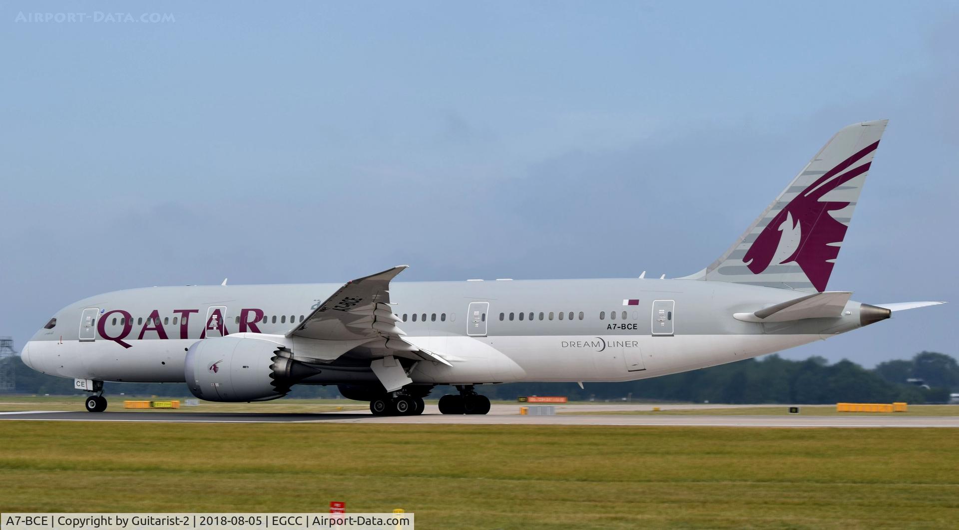 A7-BCE, 2013 Boeing 787-8 Dreamliner C/N 38323, At Manchester