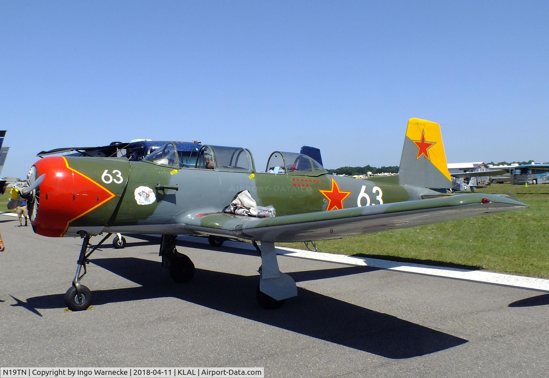 N19TN, 1967 Nanchang CJ-6A C/N 2532045, Nanchang CJ-6A at 2018 Sun 'n Fun, Lakeland FL