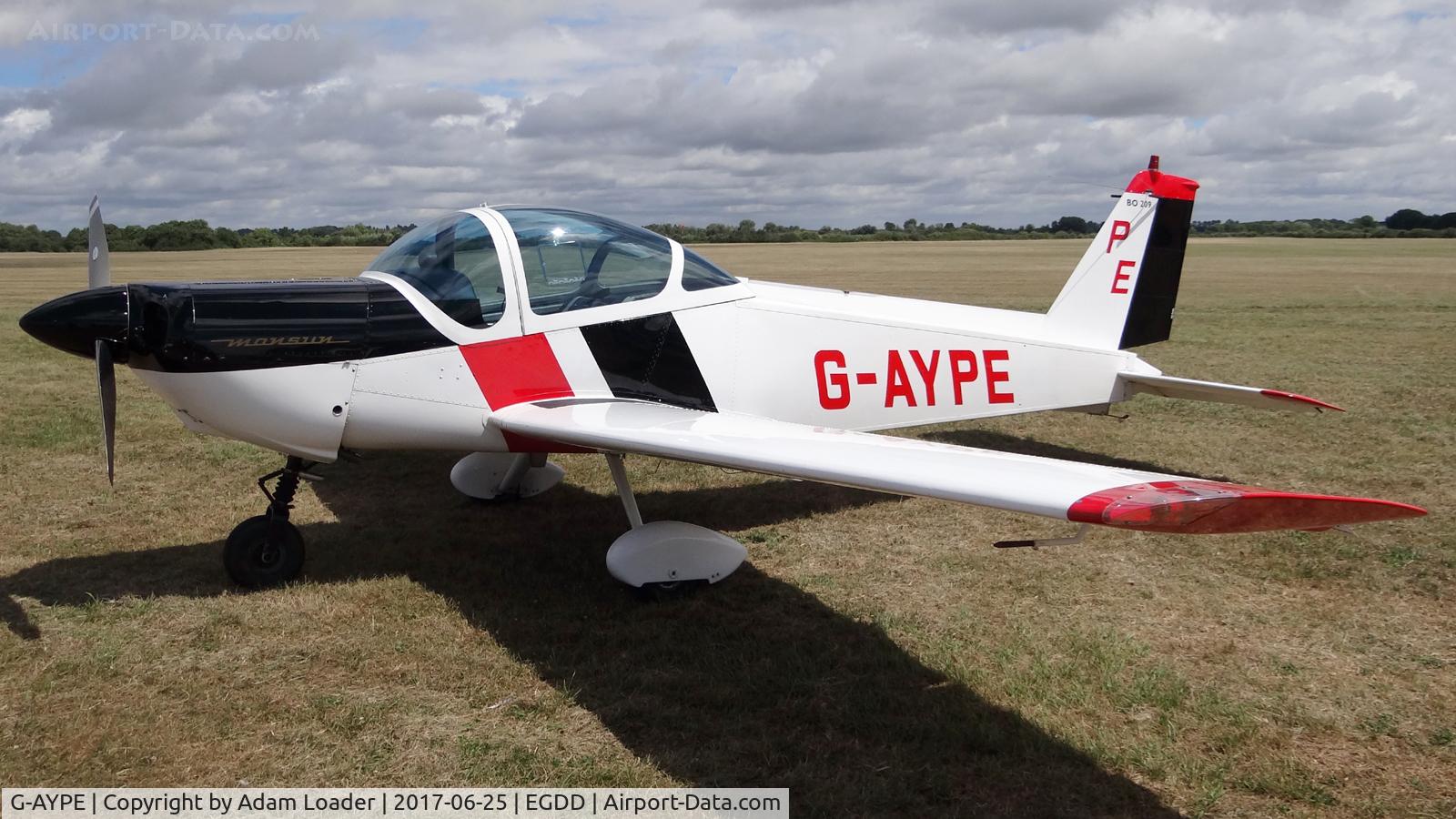 G-AYPE, 1971 Bolkow Bo-209 Monsun 150FF C/N 123, 