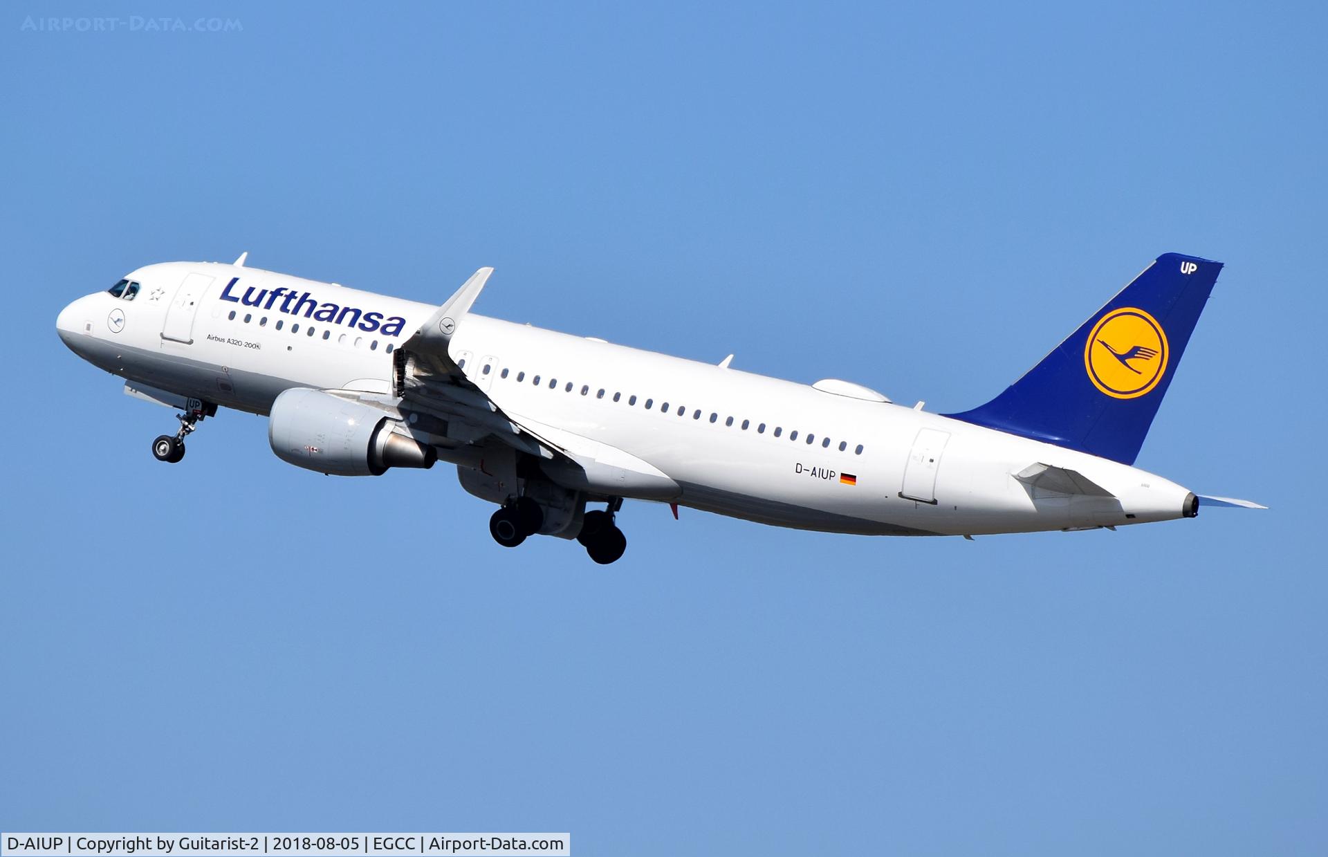 D-AIUP, 2015 Airbus A320-214 C/N 6807, At Manchester