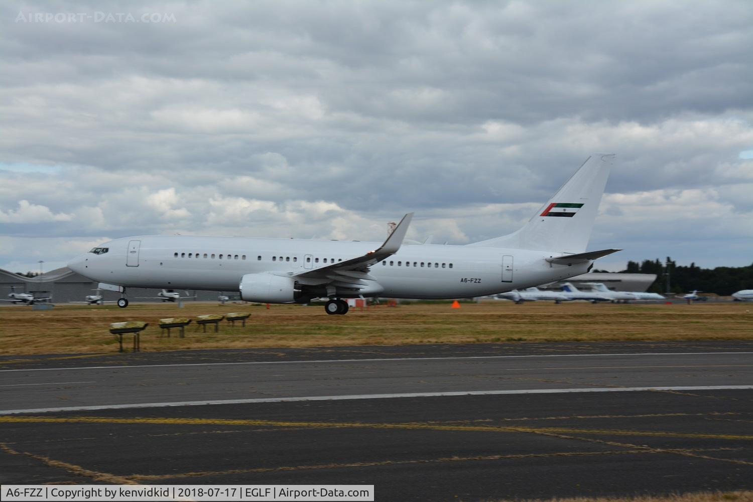 A6-FZZ, 2015 Boeing 737-8KN C/N 40277, Departure prior to the flying display.