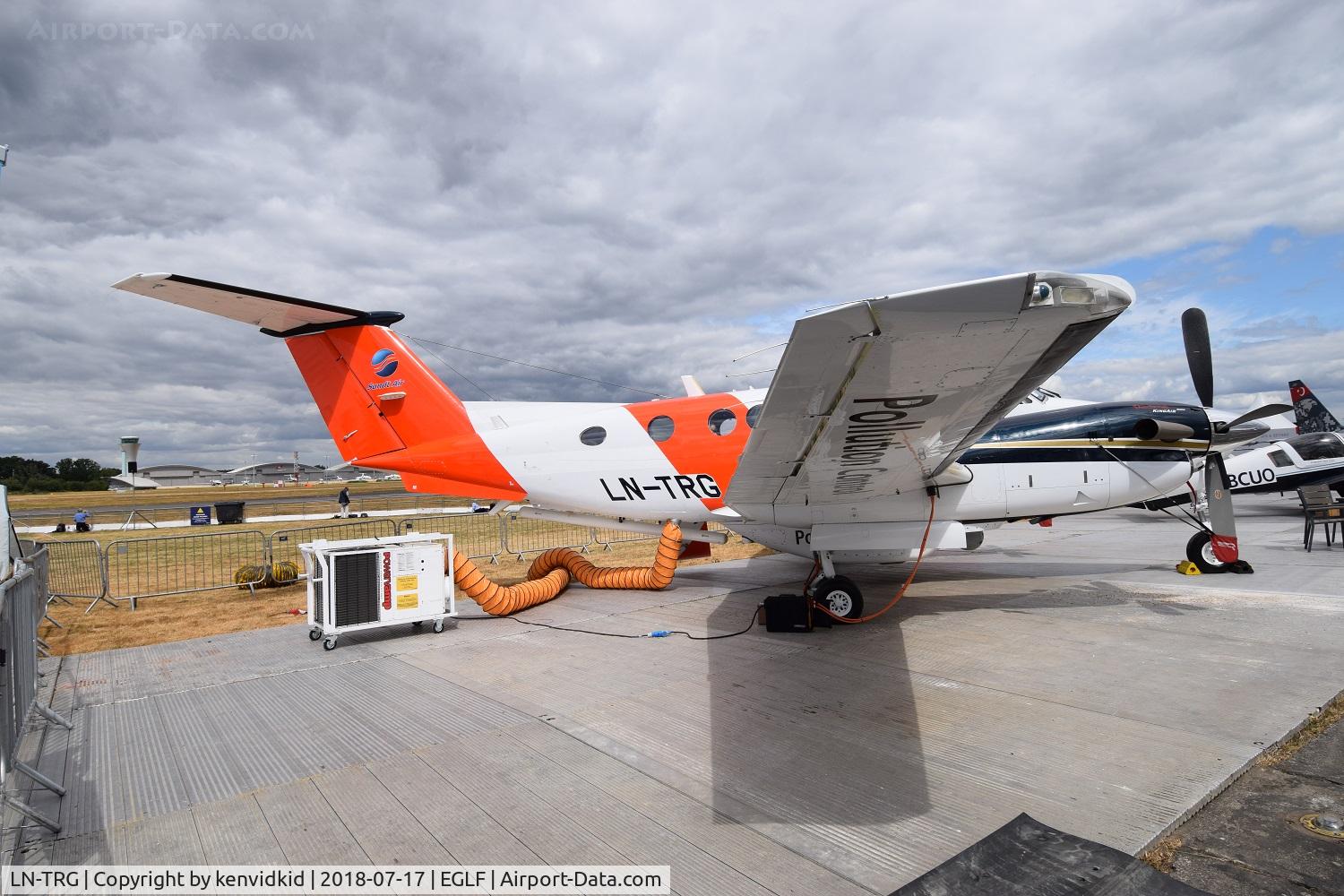 LN-TRG, 2006 Raytheon B200 King Air C/N BB-1936, On static display at FIA 2018.