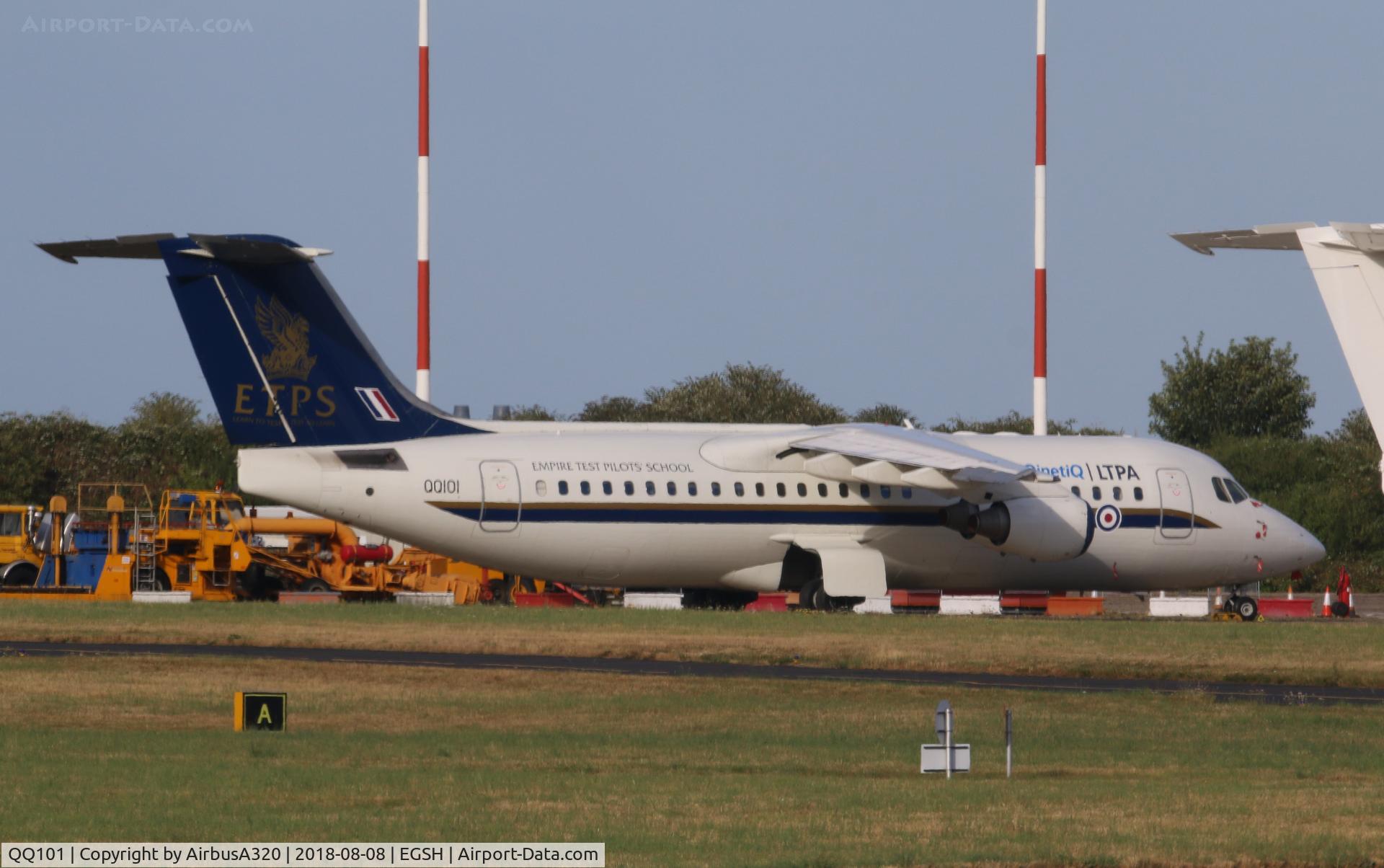 QQ101, 2000 British Aerospace Avro 146-RJ100 C/N E3368, Seen parked on the Eastern Ramp