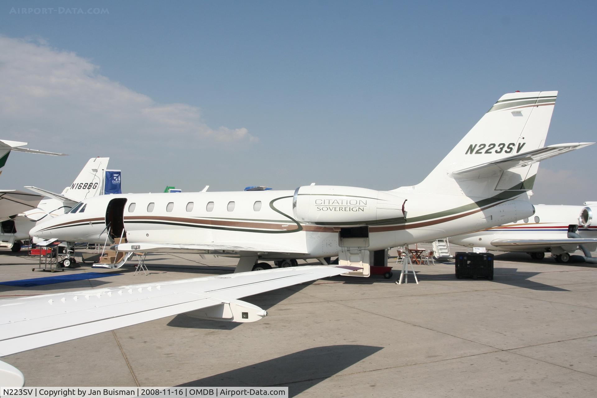 N223SV, 2008 Cessna 680 Citation Sovereign C/N 680-0223, Corporate