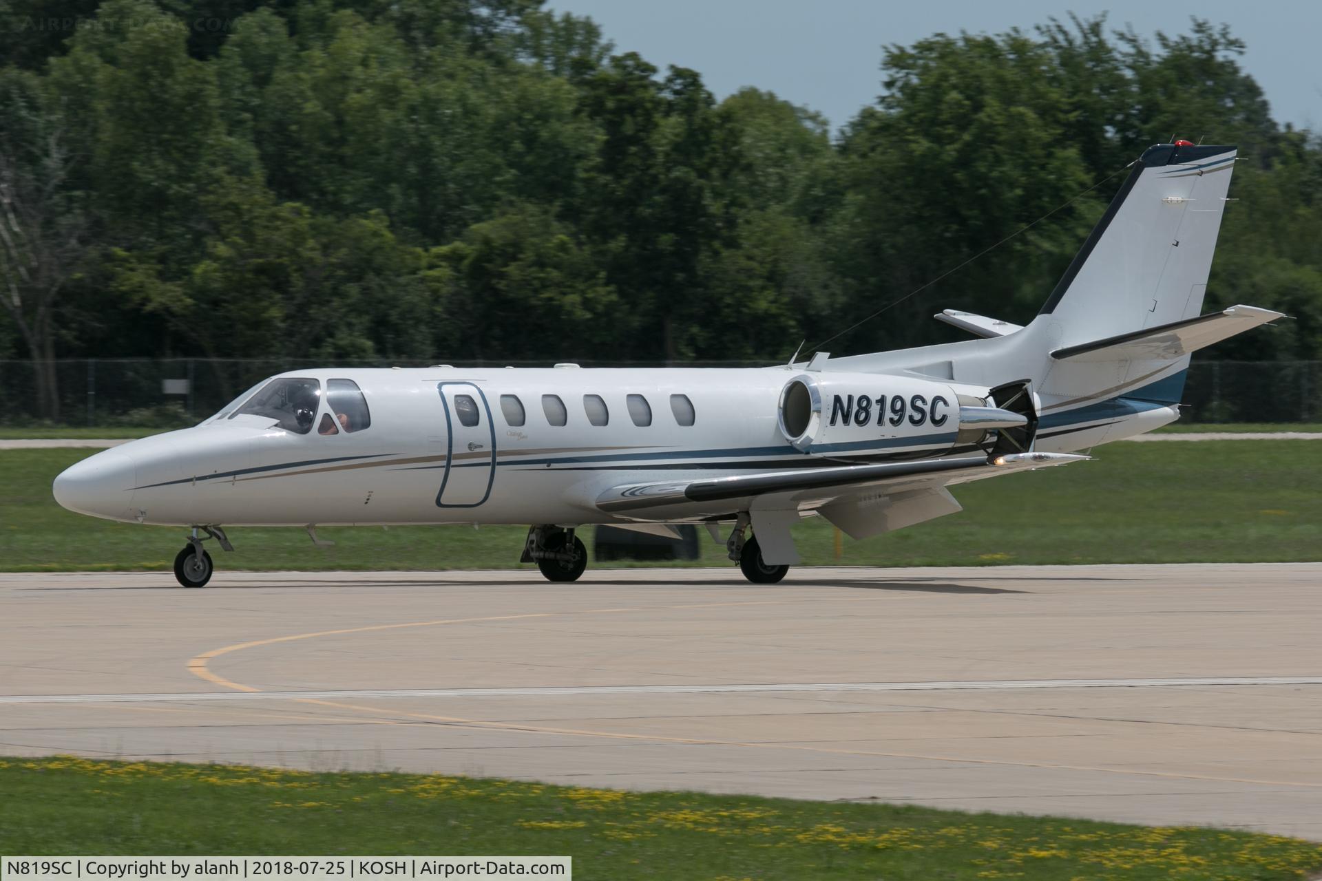 N819SC, 1997 Cessna 550 Citation C/N 550-0818, Arriving at AirVenture 2018