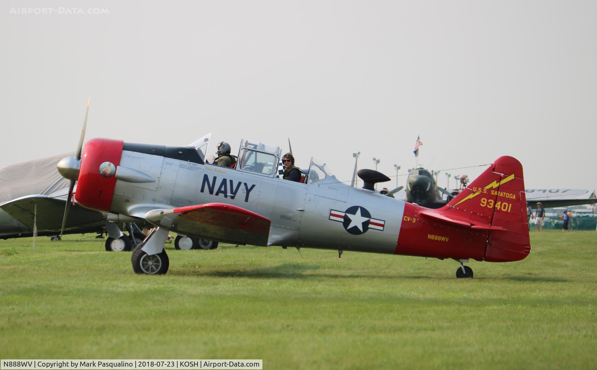 N888WV, 1951 North American T-6G Texan C/N 168-525, North American T-6G