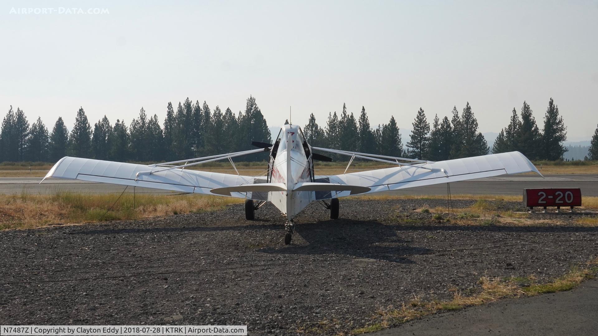 N7487Z, 1965 Piper PA-25-235 Pawnee C/N 25-3502, Truckee Airport California 2018.